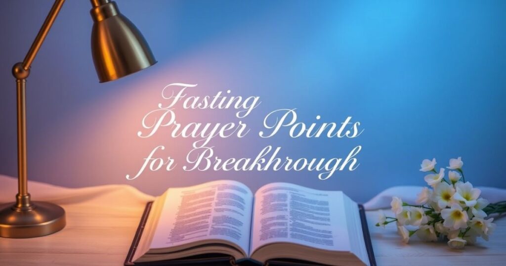 Fasting Prayer Points for Breakthrough