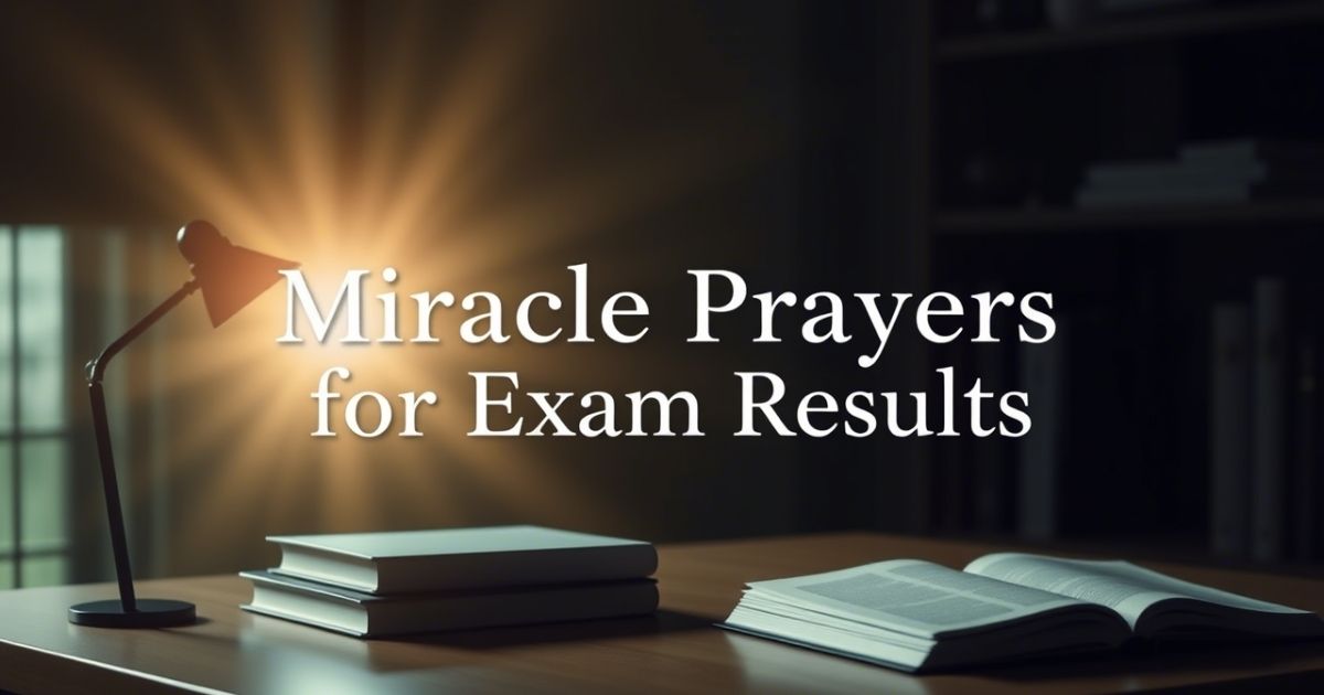 miracle prayers for exam results