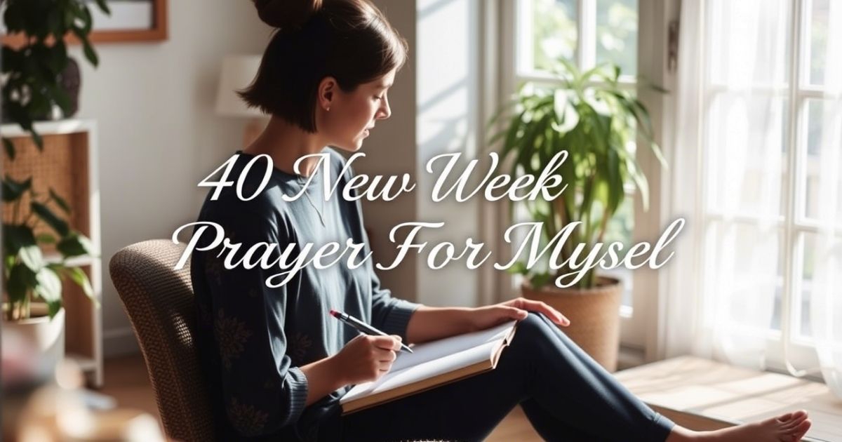 Powerful New Week Prayer For Myself