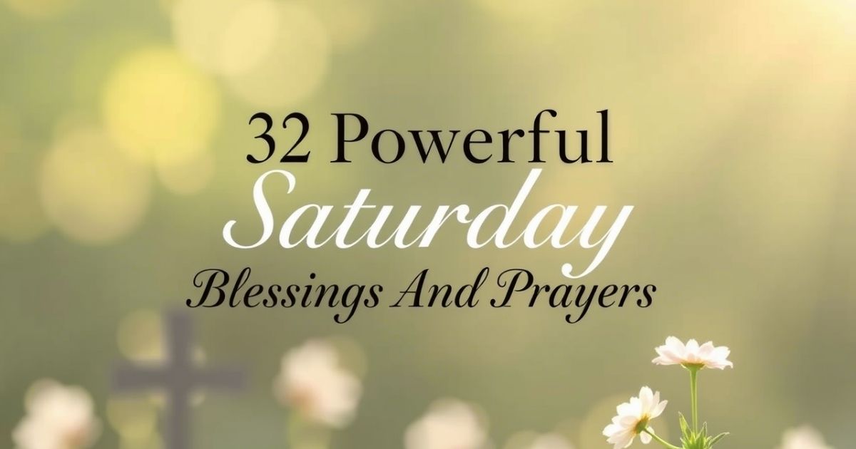 Powerful Saturday Blessings And Prayers