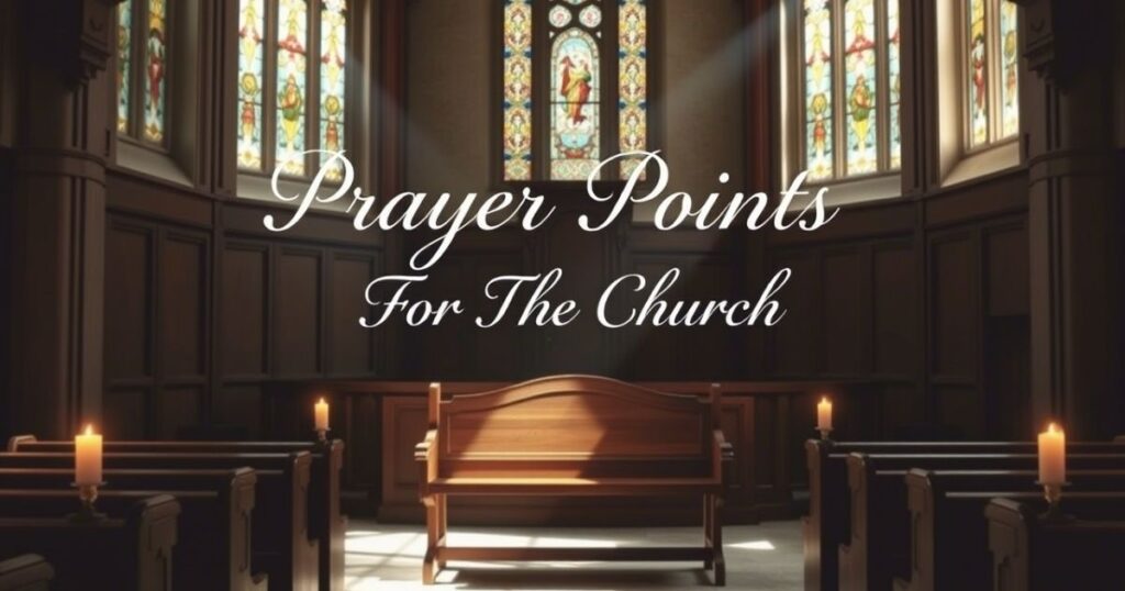Prayer Points For The Church