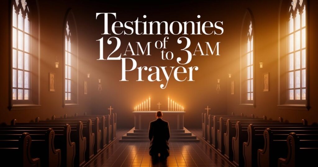 Testimonies of 12am to 3am Prayer