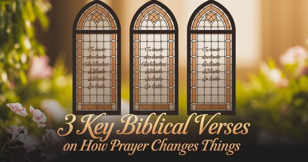 3 Key Biblical Verses on How Prayer Changes Things
