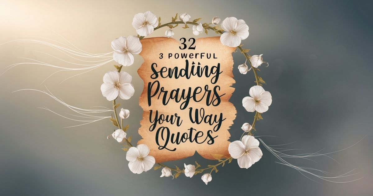 Powerful Sending Prayers Your Way Quotes