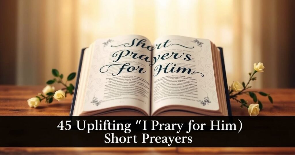 Uplifting "I Pray for Him" Quotes (Short Prayers for Him)