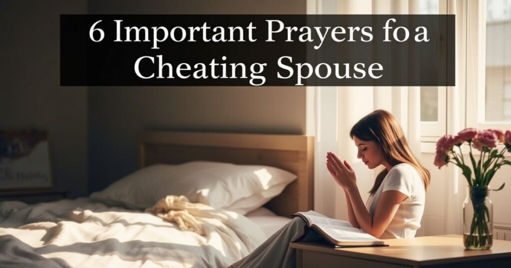 6 Important Prayers for a Cheating Spouse Bible Verses