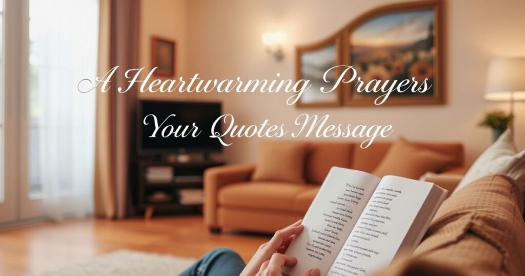 A Heartwarming Prayers Your Way Quotes Message