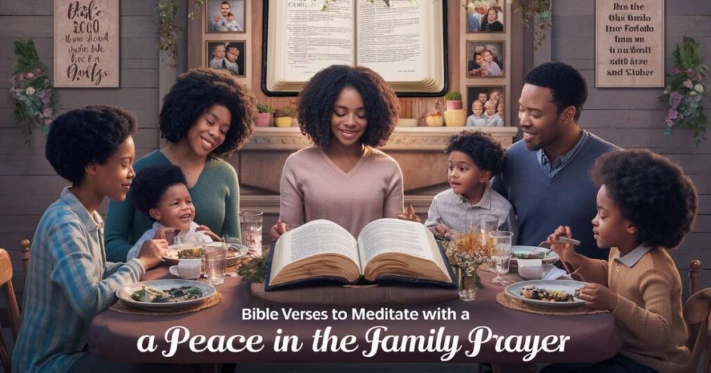 Bible Verses to Meditate With a Peace in the Family Prayer