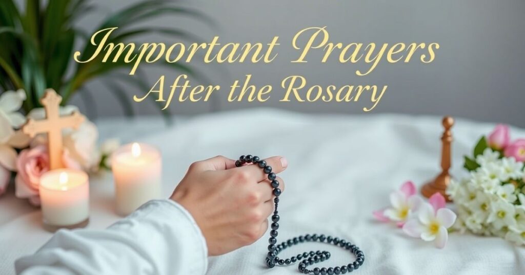  Important Prayers After the Rosary