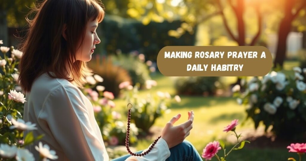 Making Rosary Prayer a Daily Habit