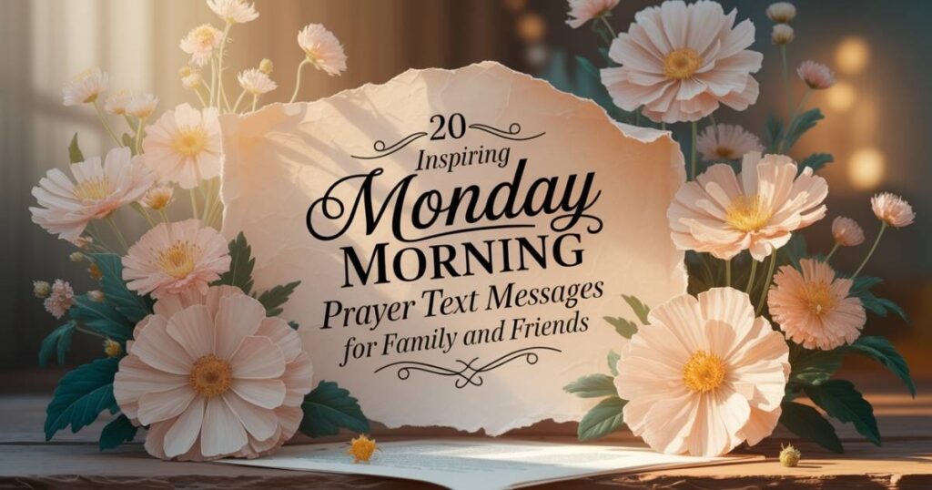 20 Inspiring Monday Morning Prayer Text Messages for Family and Friends