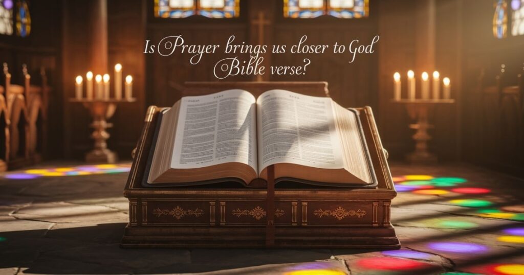 Is There a “Prayer Brings Us Closer to God” Bible Verse?