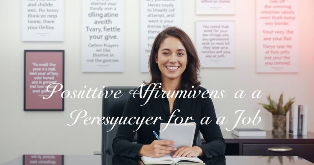 Positive Affirmations to Say Before a Prayer for a Job