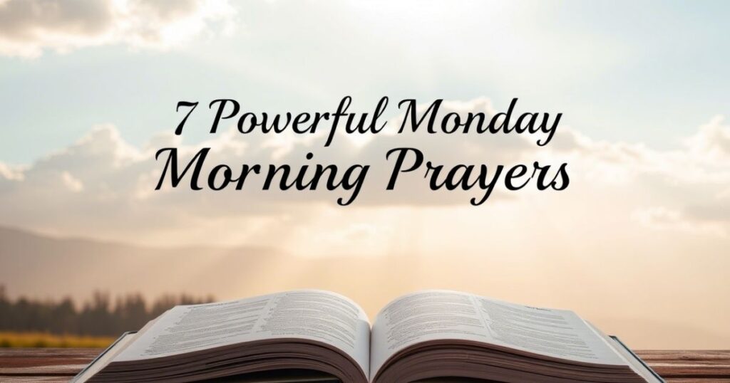 7 Powerful Monday Morning Prayers