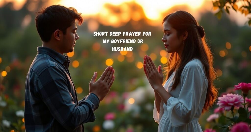 Short Deep Prayer for My Boyfriend or Husband