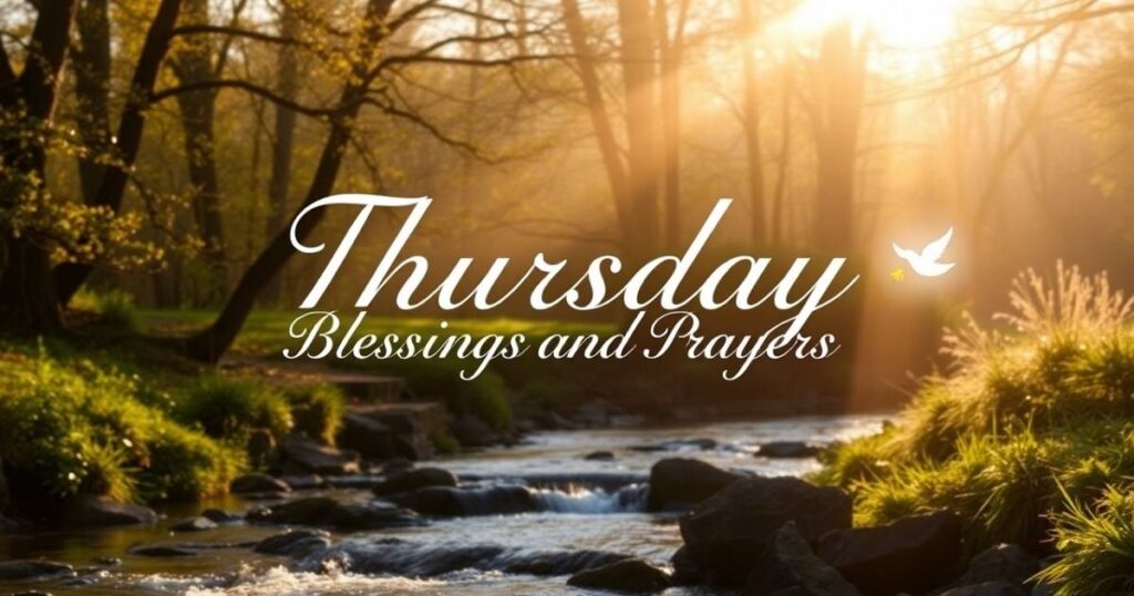 Thursday Blessings and Prayers